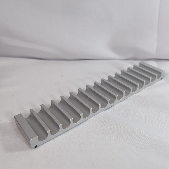 Compakt CD Holder Michael Santella Dibis Silver Retro Extruded Aluminum Vintage - Picture 4 of 11